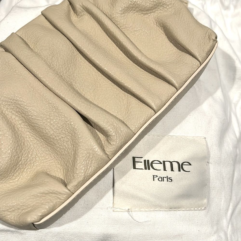NWT Elleme Mini Vague Pleated Leather Crossbody, New w/Tag, $480 Made in Italy - Picture 4 of 7